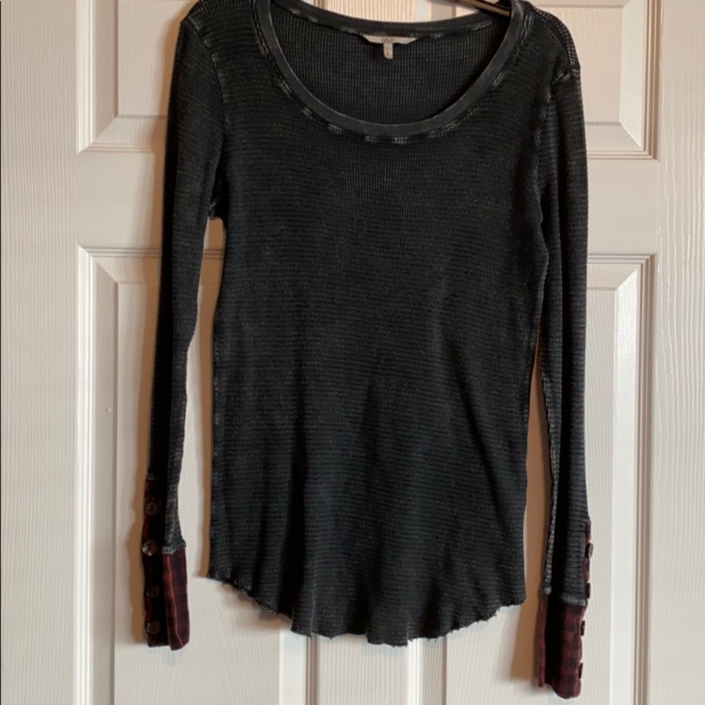 COPY - Thermal and Plaid BKE top
